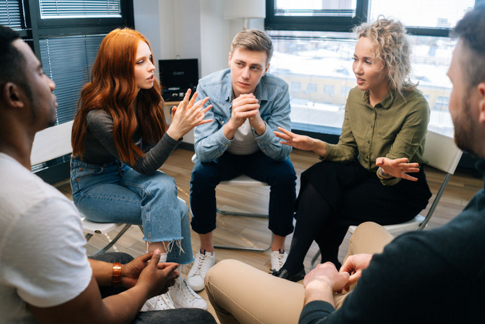 group of patients on therapy