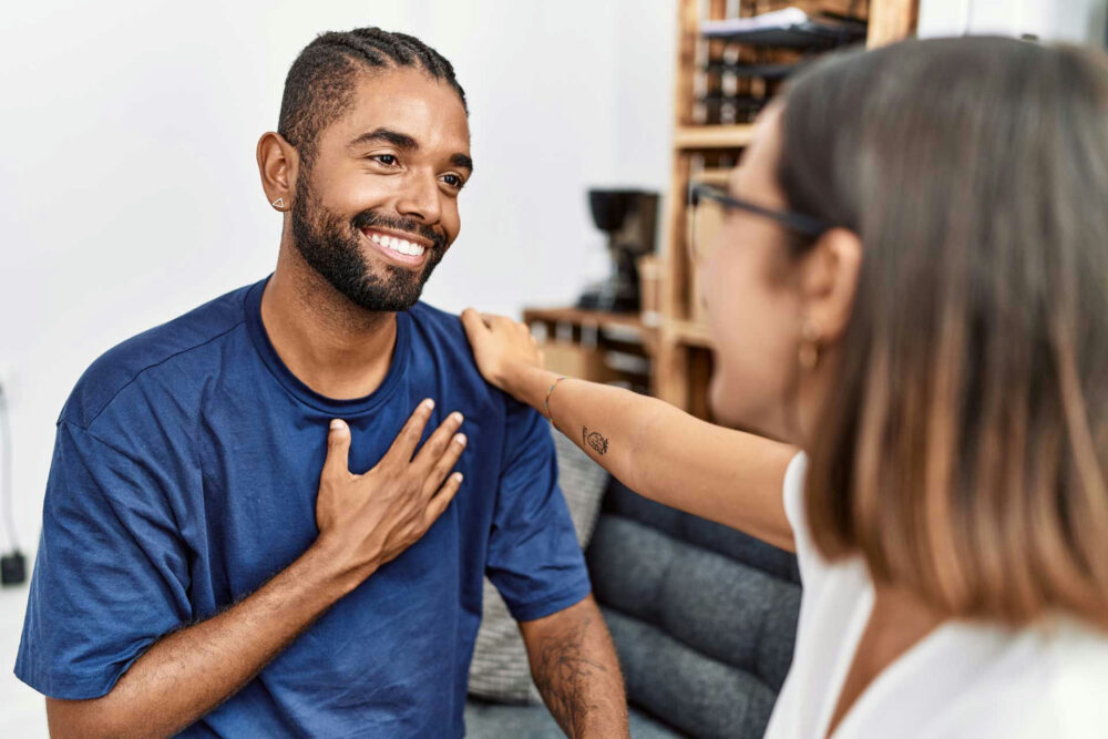 find-the-right-rehab-center man feels happy after choosing the right rehab facility for him